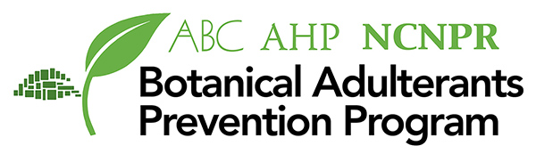 ABC-AHP-NCNPR Botanical Adulterants Prevention Program